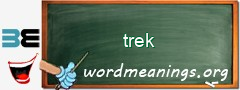 WordMeaning blackboard for trek
